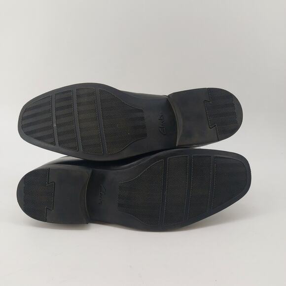 Men's Black Leather Oxfords - Picture 8 of 10